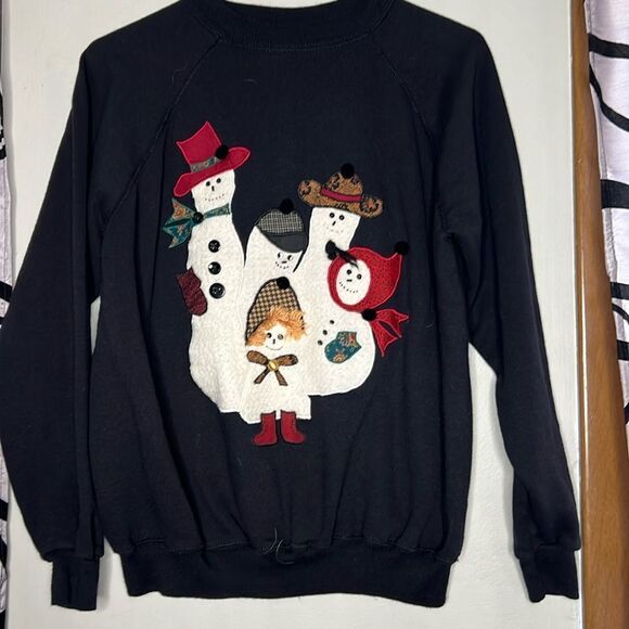 Vintage handmade Christmas sweater, size large - Picture 1 of 8